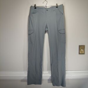 Women's KUHL Freeflex Roll-Up Gray Pants - Casual Cargo Utility Outdoor Style